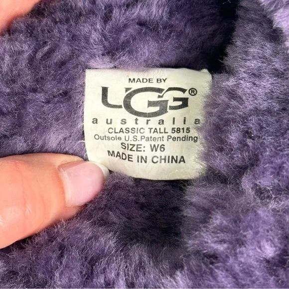 UGG Classic Tall 5815 Shearling Boots Purple Women 6 - Picture 7 of 8